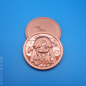 Pièce de monnaie commémorative personnalisée en métal, personnage de dessin animé 3D, alliage de zinc, bronze, objet de collection, dérivé d'animation chinoise - Product Image 4