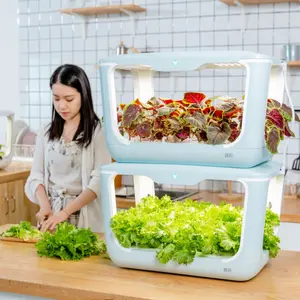 sprouting trays hydroponics plastic hydroponic indoor grow box indoor fertigation deep water culture system smart planter