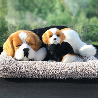 Lot de 10 figurines en peluche mignonnes en forme de chat en charbon de bambou, design anime, pour la maison, petite décoration de voiture, purificateur d'air pour voiture, pour chiens