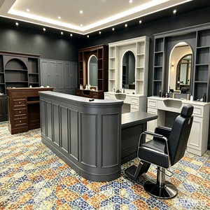 Muebles de Salón LUX CUSTOM, Estación de Barbería con Espejo, Caja Multiusos para Herramientas de Peinado, Secador de Pelo, Equipo de Salón de Belleza - Product Image 2