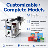 Machine d'étiquetage semi-automatique pour surfaces planes, bouteilles carrées, cartons, pièces en plastique, applicateur d'autocollants de table