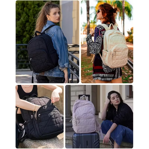 Sac à dos de voyage solaire tendance pour ordinateur portable, grande capacité, léger, imperméable, avec coussin d'air et fermeture éclair, motif géométrique, best-seller - Product Image 6