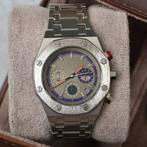Montre pour homme CILOA à grand cadran personnalisable, argentée, marque authentique, cadeau de luxe léger, montre à quartz étanche, haute qualité. - Product Image 4
