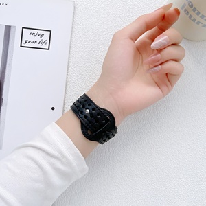 Polso intrecciato cavo per <span class=keywords><strong>Apple</strong></span> <span class=keywords><strong>Watch</strong></span> <span class=keywords><strong>Ultra</strong></span> Band Series 8 7 6 SE 5 4 3 2 1 <span class=keywords><strong>cinturino</strong></span> in <span class=keywords><strong>pelle</strong></span> per fibbia interna iWatch Pin - Product Image 3