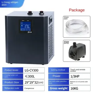 Micro refrigerador R134a refrigerador de banho de gelo refrigerado a água venda quente 1/3hp 1/2hp refrigerador de água refrigerador de banho de mergulho frio com filtro de bomba