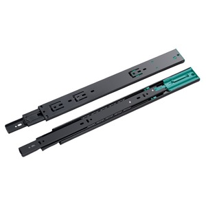 Nuomi Thickened Damped Three Section <b>Drawer</b> <b>Slide</b> Rails 2.0 Mm Cold Rolled Steel Soft Closing For Furniture - Product Image 1