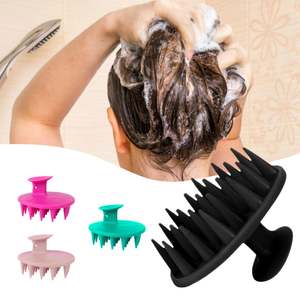 Cepillo de masaje para el cuero cabelludo Ata Home SMT-SYH con punta de plástico suave, ventosa, no desechable, impermeable, mango de plástico comercial para el cabello - Product Image 5