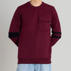 Básicos, algodón mezclado de alta calidad al por mayor de peso ligero personalizado Logo impresión hombres sudadera en oferta ahora - Product Image 5