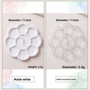 <span class=keywords><strong>Palette</strong></span> <span class=keywords><strong>de</strong></span> <span class=keywords><strong>peinture</strong></span> transparente pour enfants, motif fleur <span class=keywords><strong>de</strong></span> prunier, <span class=keywords><strong>palette</strong></span> en plastique, <span class=keywords><strong>palette</strong></span> <span class=keywords><strong>de</strong></span> <span class=keywords><strong>peinture</strong></span> acrylique et gouache, vente en gros - Product Image 6