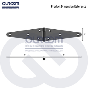 Cerniera a Cinghia <span class=keywords><strong>in</strong></span> <span class=keywords><strong>Acciaio</strong></span> Inossidabile da 8 Pollici, Moderna e Resistente, <span class=keywords><strong>per</strong></span> <span class=keywords><strong>Cancelli</strong></span> <span class=keywords><strong>in</strong></span> Legno, Uso Esterno, Durevole - Product Image 3