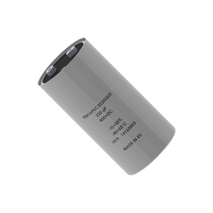 Condensateur de montage sur châssis Manufacturer Channel 4.7 mF PEH169RO447VMB2 CAP ALUM SCRW TERM 105C - Product Image 1