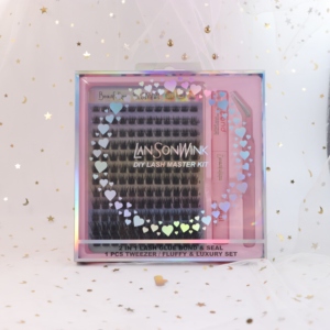 Set di Ciglia Finte Cluster DIY Bellissime e Voluminose, Misure Miste 8-16mm, Cruelty-Free, Logo Personalizzabile, Realizzate con Fibre Sintetiche - Product Image 3