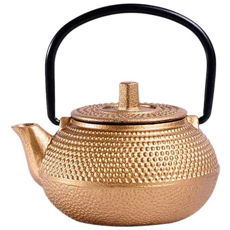 मिनी जापानी शैली कच्चा लोहा चाय की केतली Tetsubin छोटे चायदानी चाय के बर्तन 50ml आसान ले जाने के लिए चायदानी स्टील के घरेलू चाय चखने