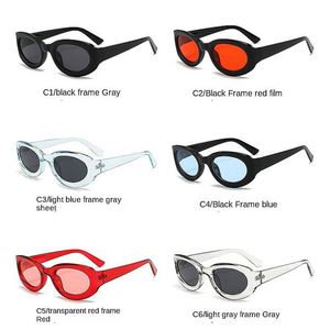 Lunettes de soleil ovales colorées à grande monture, avec logo personnalisé, couleur bonbon, tendance 2025, protection UV400, pour femmes - Product Image 6