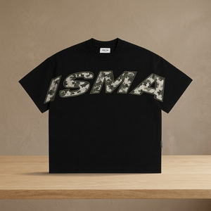 T-shirt surdimensionné tissé 100% coton 260g avec tissu brodé à col rond personnalisé OEM/ODM fabriqué au Vietnam - Product Image 1
