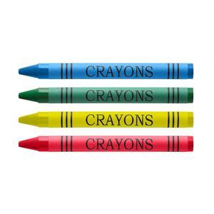 Ensemble de 4 crayons de cire miniatures portables avec logo personnalisé, couleurs assorties, boîte en papier kraft pour kits de bienvenue scolaires - Product Image 4