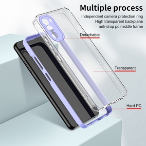 Funda para <span class=keywords><strong>Motorola</strong></span> <span class=keywords><strong>Moto</strong></span> <span class=keywords><strong>G31</strong></span> Versión Brasil, 3 en 1, Transparente, TPU, Marco de PC de Color, Antigolpes, Protectora, para Teléfono Móvil - Product Image 6