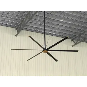 HVLS 2024 Liangci Ventilateur Airfoil Direct Drive 4.3M 600W Nouveau Style PMSM Grande Taille Roues