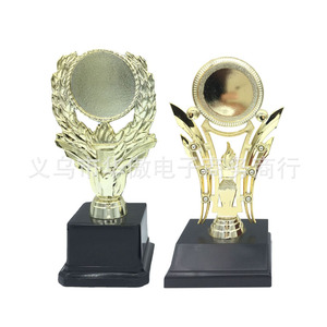 Electroplated Plastic <b>Trophy</b> Gold Black Red <b>Base</b> Universal Custom Creative Decorations Sports Modern Art - Product Image 2