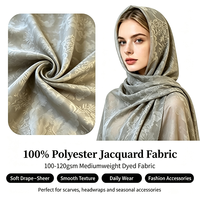Tissu Jacquard en Polyester Personnalisé en Usine, Poids Moyen, Texture Élégante pour Blouses, Jupes, Robes, Foulards et Costumes de Mode pour Femmes