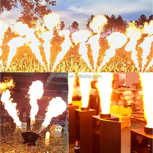 ステージ職業機器特殊効果Dmxコントロール300w3メートル高さ<span class=keywords><strong>3</strong></span>ヘッド火炎機トリプルファイヤージェットマシン - Product Image 6