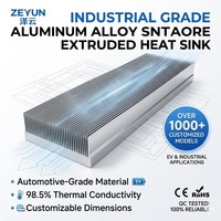 Dissipateur thermique carré personnalisé en alliage d'aluminium anodisé avec tempérament T3-T8 pour le refroidissement électronique
