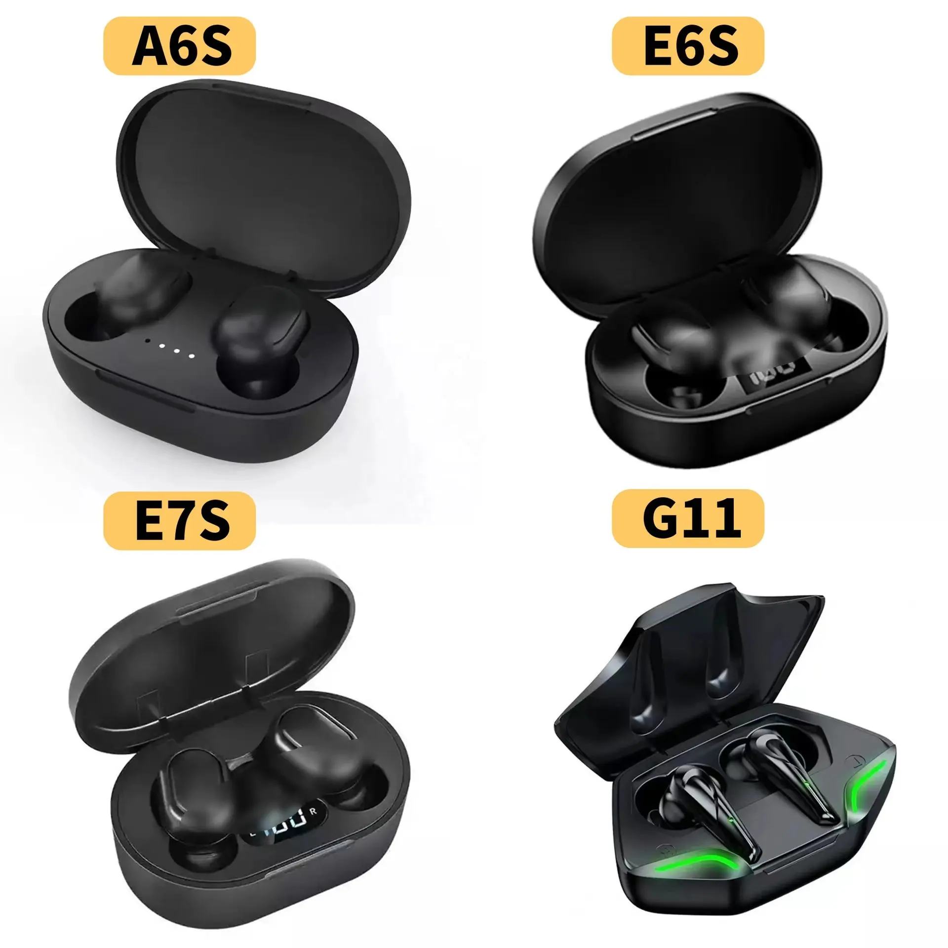 Y30 TWS Wireless BT 5.0 Earphones 3D Stereo LED Display Headsets Waterproof Earpieces Sport Earbuds Gaming Headphone F9 M10 Y50