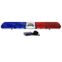 DC12V 24V ukuran besar 47 inci 71 inci 280watt merah biru Emergenct Lightbar truk lampu peringatan atap ambulans dengan Speaker Sirene