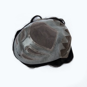 ผมแท้จากอินเดียแบบ On-Rite Toupee Lace พร้อมฐาน PU ที่ผิวหนังเหมือนจริง  ปมที่ฟอกสีแล้ว คุณภาพสูง ระบบผมสำหรับผู้ชาย พร้อมจัดส่ง - Product Image 4