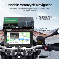 Nouveau GPS de navigation pour moto JMC, écran tactile HD 5 pouces, étanche IP67, Android CarPlay BT5.0, fixation magnétique à dégagement rapide