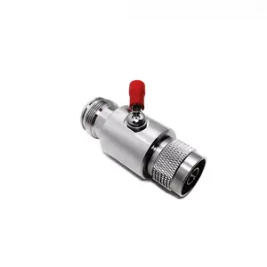 Coaxial surge Arrestor 4.3-10 Female to N male Protection surge Arrestor with 90V/230V/650V Gas Tube DC-3GHz For 3G 4G