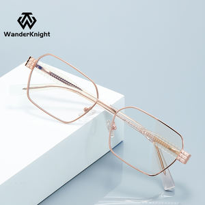 Monturas de Gafas Metálicas para Mujer, Nuevo Diseño, Venta al por Mayor, 3161, Moda, Lujo, Alta Calidad, Ópticas, TR90, Anti-Luz Azul - Product Image 4