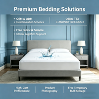 Protège-matelas entièrement imperméable et respirant, drap-housse à poches profondes, hypoallergénique, surmatelas, couvre-lit