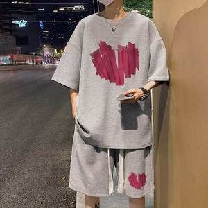 2025 femme à manches courtes épaule droite T-shirt été amour imprimé haut Design élégant décontracté à la mode à la mode confortable - Product Image 5