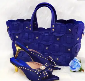 Conjunto de sapatos e bolsas da moda italiana, conjunto barato de salto alto para venda à noite comprar bolsas de festa on-line fornecedor de ouro