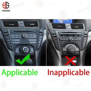 Autocollant de garniture de panneau de commande multimédia en fibre de carbone véritable pour Acura TL 2009-2014, accessoires intérieurs - Product Image 2