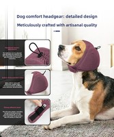 Masque auditif insonorisant pour chien, protection contre le bruit, anti-épouvante, anti-ronflement, en polyester, toutes saisons, style minimaliste