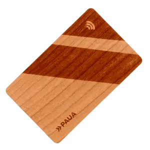 Bambou 13.56 Mhz Haute Sécurité RFID 13.56 Mhz NXP MIFARE Ultralight(R) EV1 EV2 EV3 Clé d'hôtel en bois Carte à puce <span class=keywords><strong>de</strong></span> luxe - Product Image 1