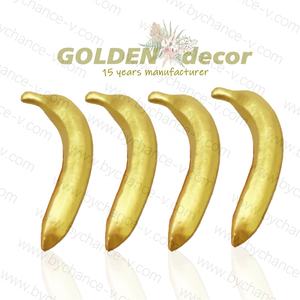Ornements d'arrangement floral de Noël décor de mariage fruit doré artificiel fausse <span class=keywords><strong>banane</strong></span> pour les décorations de pièce maîtresse de fête - Product Image 1