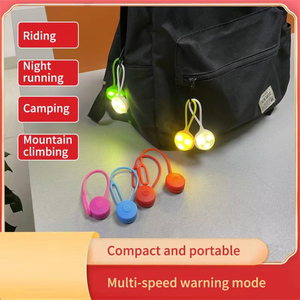Luz Trasera LED de Silicona Portátil Jumon para Mochila, Luz de Advertencia para Bicicleta, Impermeable, para Ciclismo Nocturno, Seguridad en la Conducción - Product Image 6
