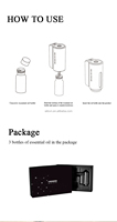 Purificateur d'air ultrasonique portable sans eau pour verre, avec lumière LED, rechargeable par USB, à fixer sur grille d'aération, pour huiles essentielles, maison et bureau, vente en gros