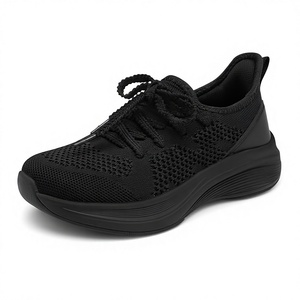 Chaussures de sport pour filles, baskets de tennis, de course et de marche, à enfiler, athlétiques, antidérapantes, légères, avec empeigne en tissu extensible et semelle extérieure en caoutchouc - Product Image 2