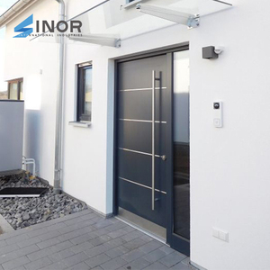 Nueva llegada puerta gran pivote Vertical moderno uso doméstico Exterior Metal 6m Altura madera hecho China - Product Image 3