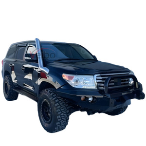 도요타 LC200 2018 + 를 위한 도로 차 자동 부속품 스테인리스 검정 스노클 떨어져 4x4 트럭을 줍으십시오 - Product Image 1