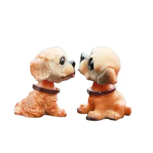 Grosir Anjing Kepala Berbandul 3D Resin Lucu