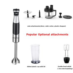 Batidora de Mano en Oferta, 1500W, Velocidad Variable, Controles de Botón, Multifunción, Carcasa de Acero Inoxidable, Vaso de Vidrio - Product Image 4