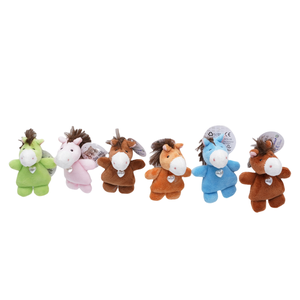 Kunden spezifische Mini-Magnet Stofftier Spielzeug bunte Magnet Plüsch Pferd für Wohnkultur niedlichen Kinder Spielzeug direkten Plüsch Spielzeug Hersteller - Product Image 3