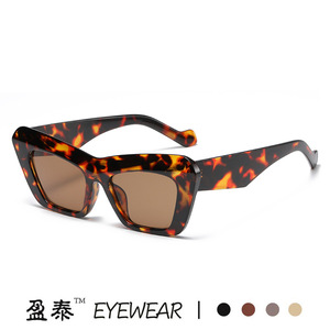 Yingtai Eyewear Triangular Cat Eye <b>Sunglasses</b> UV400 PC Frame Unisex Sunshades - Product Image 3