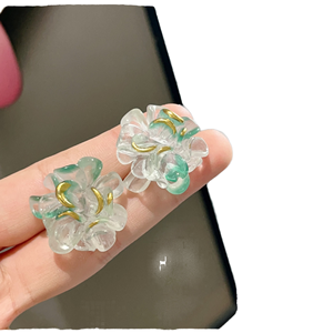Pendientes de Diamantes con Diseño de Flor, Modernos y Originales para Mujer, Estilo Coreano, Elegantes, Chapados en Oro, para Aniversario, Novedad 2026 - Product Image 1