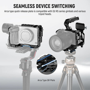 Cage <span class=keywords><strong>NEEWER</strong></span> CA011 pour <span class=keywords><strong>Sony</strong></span> FX3/FX30 avec pince pour câble HDMI, rail NATO, trous de positionnement ARRI 3/8 pouce - Product Image 2